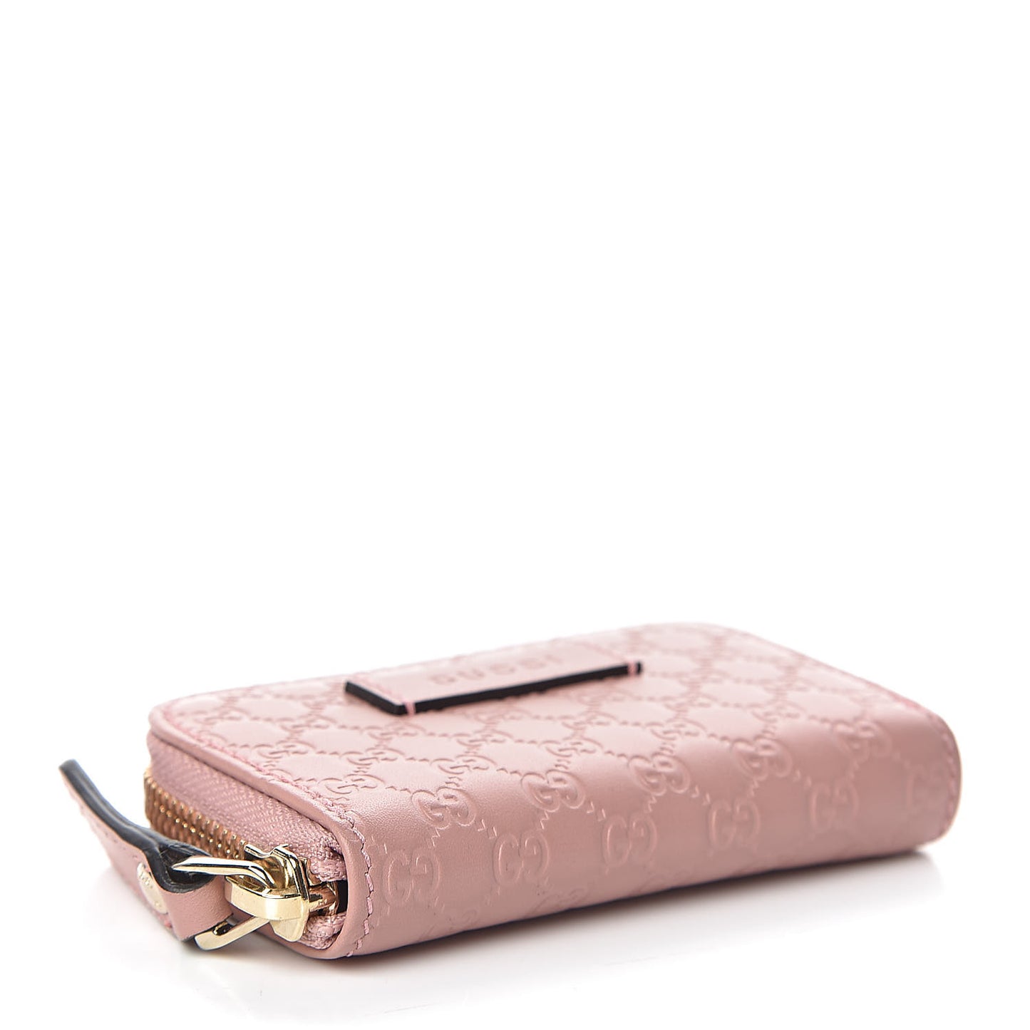 Microguccissima Zip Around Card Case Soft Pink