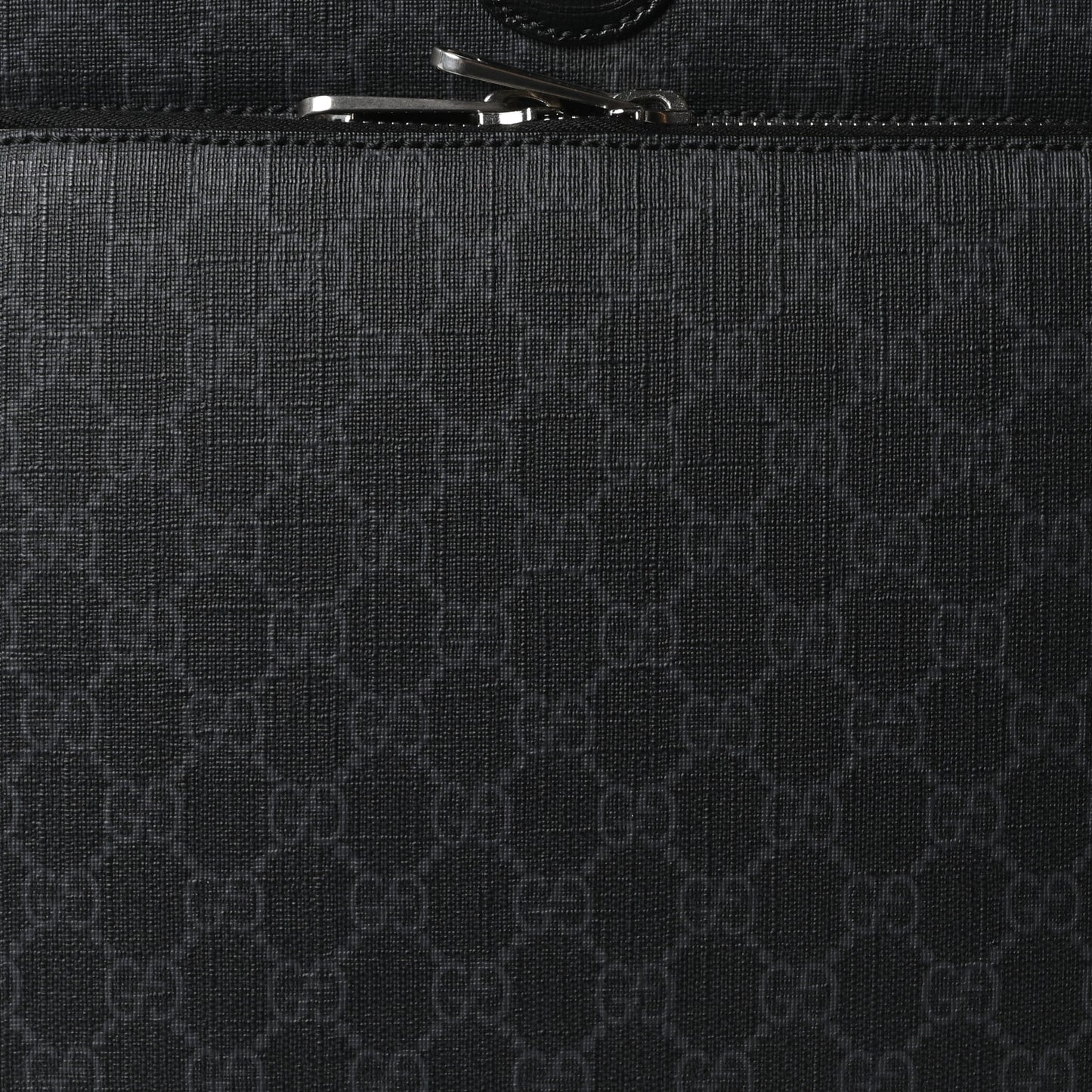 GG Supreme Monogram Four Wheel Suitcase Black Grey