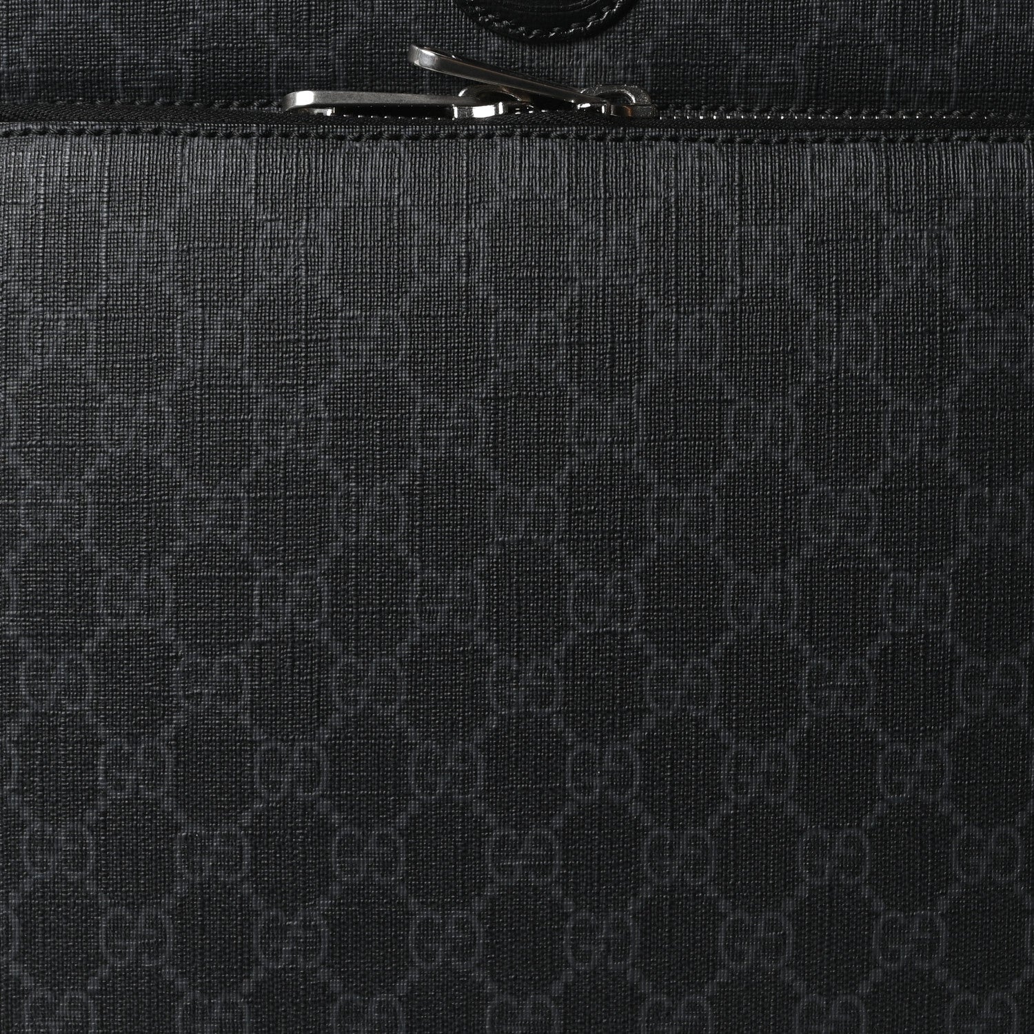Gucci GG Supreme Monogram Four Wheel Suitcase Black Grey 7 of 9