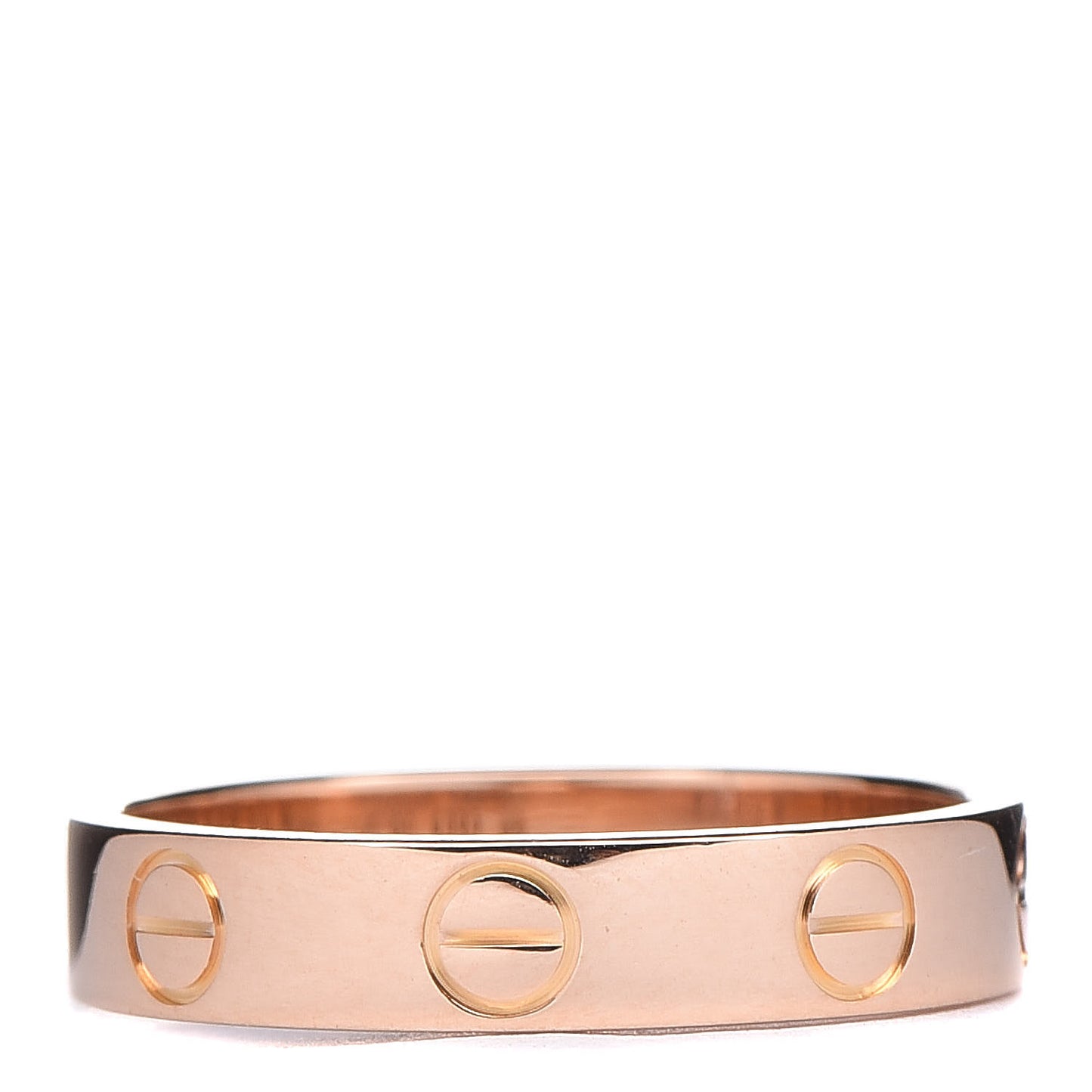 18K Pink Gold 3.5mm LOVE Wedding Band Ring 49 4.75