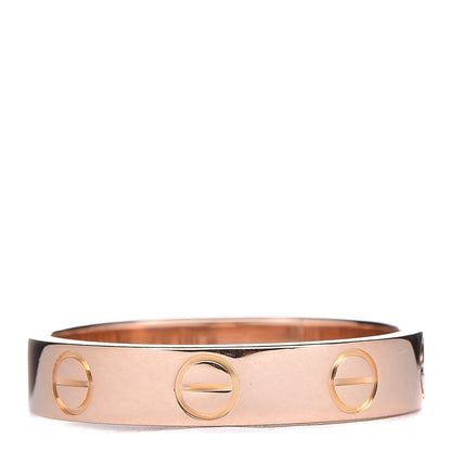 Cartier 18K Pink Gold 3.5mm LOVE Wedding Band Ring 49 4.75 3 of 4