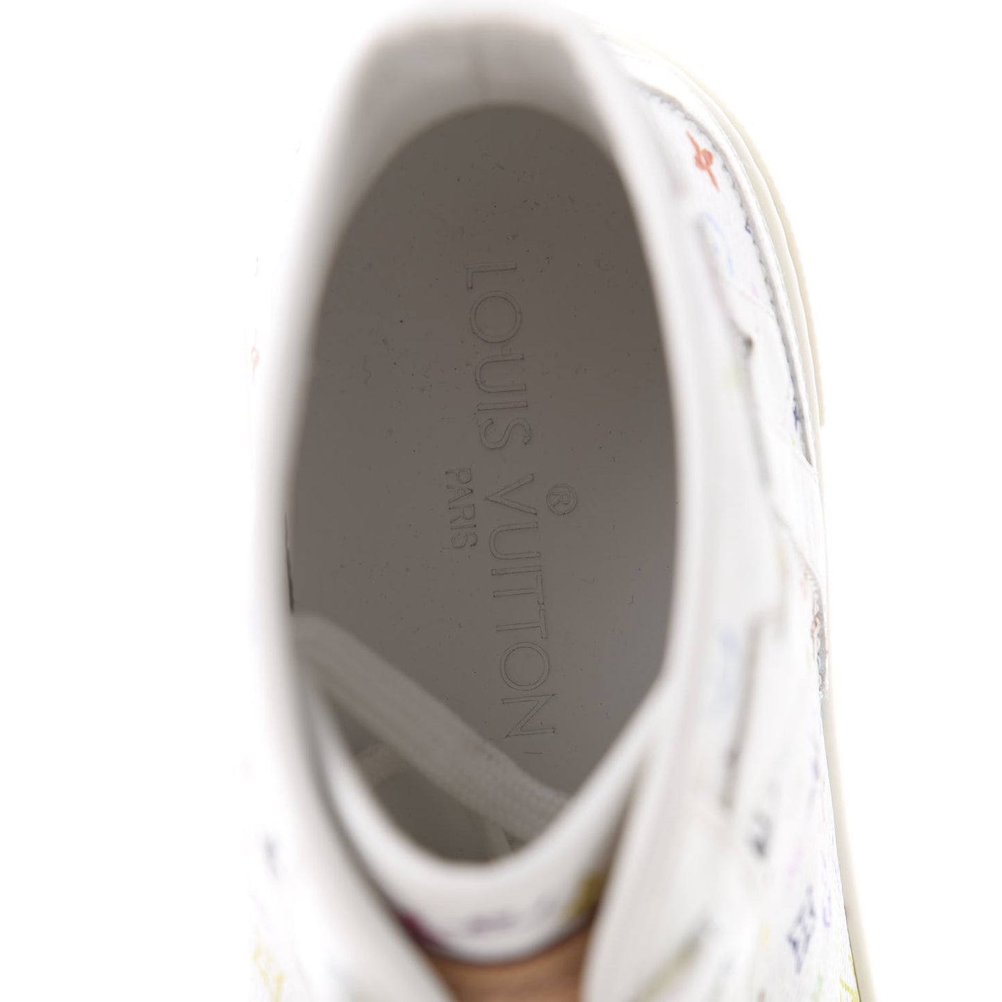 Monogram Multicolor High Top Sneakers 39 White