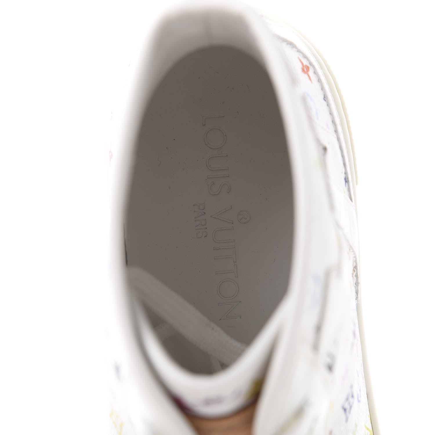 Louis Vuitton Monogram Multicolor High Top Sneakers 39 White 7 of 7
