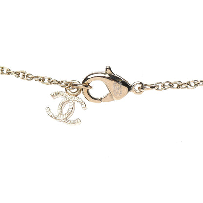 Chanel Resin Pearl CC Owl Necklace Gold Orange 5 of 6