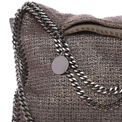 Stella McCartney Metallic Tricot Falabella Fold Over Tote Grey 6 of 8