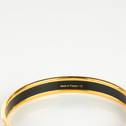 Hermes Enamel Printed Narrow Grand Apparat Bracelet 65 Blanc 5 of 5