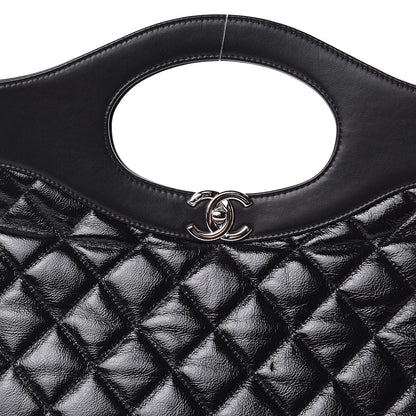Chanel Aged Calfskin Quilted Large 31 Shopping Bag Black 11 of 11