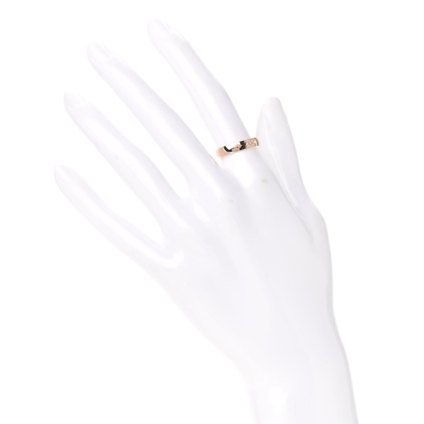 18K Rose Gold Diamond Ever Herakles Wedding Band Ring 51 5.75