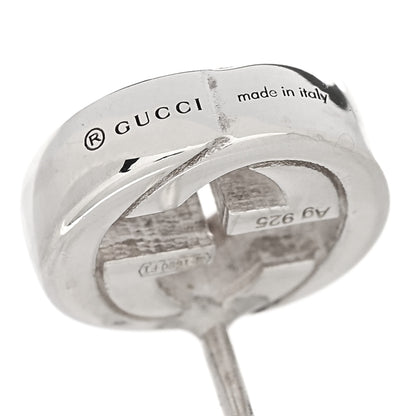 Gucci Sterling Silver Interlocking GG Stud Earrings 4 of 4