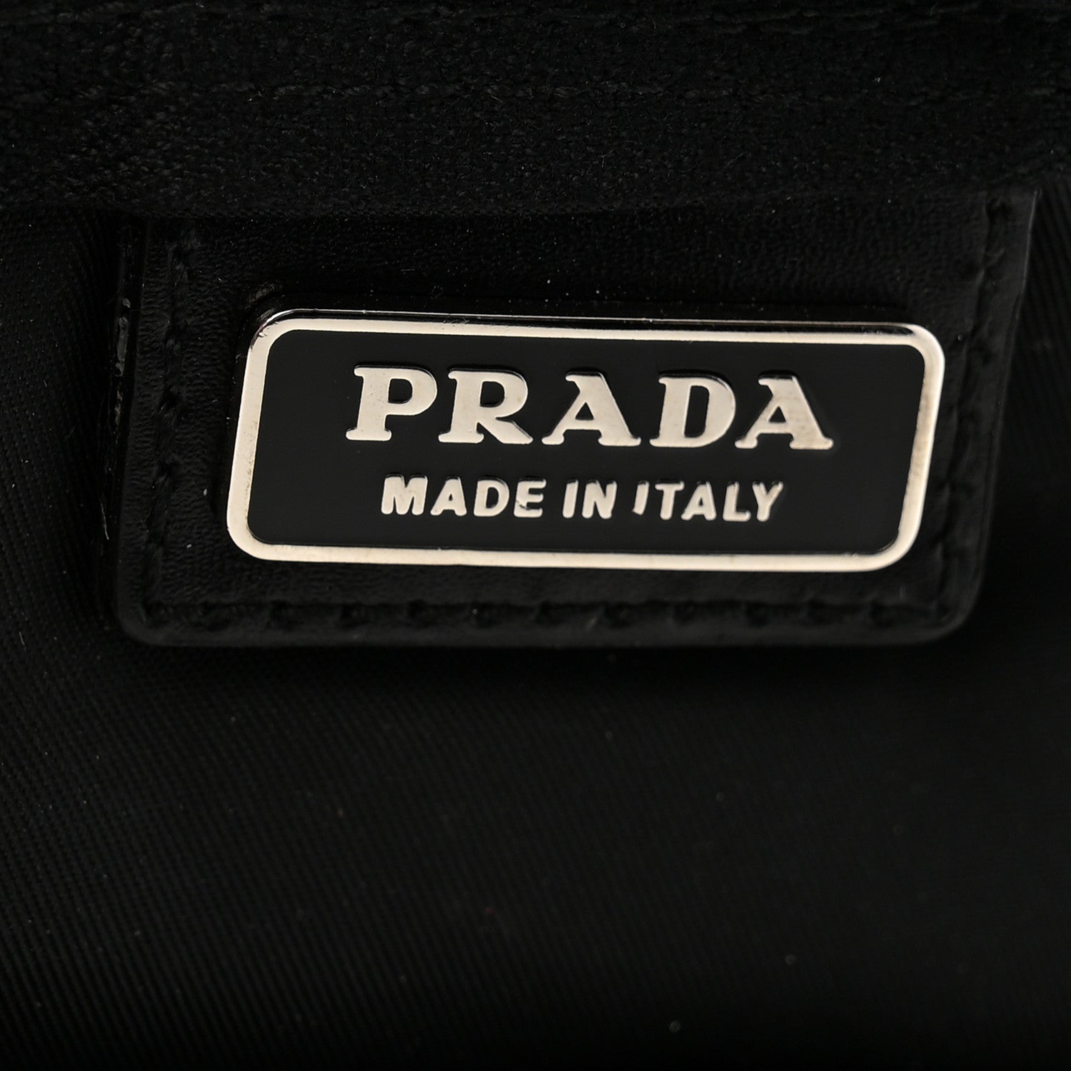 Prada Nylon Vela Cosmetic Pouch Black 6 of 7