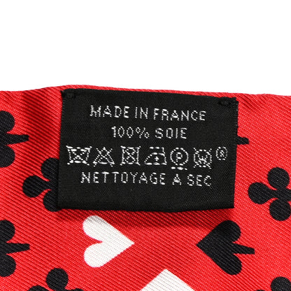 Hermes Silk Jeu de Cartes Twilly Rouge Black Ardoise 3 of 5