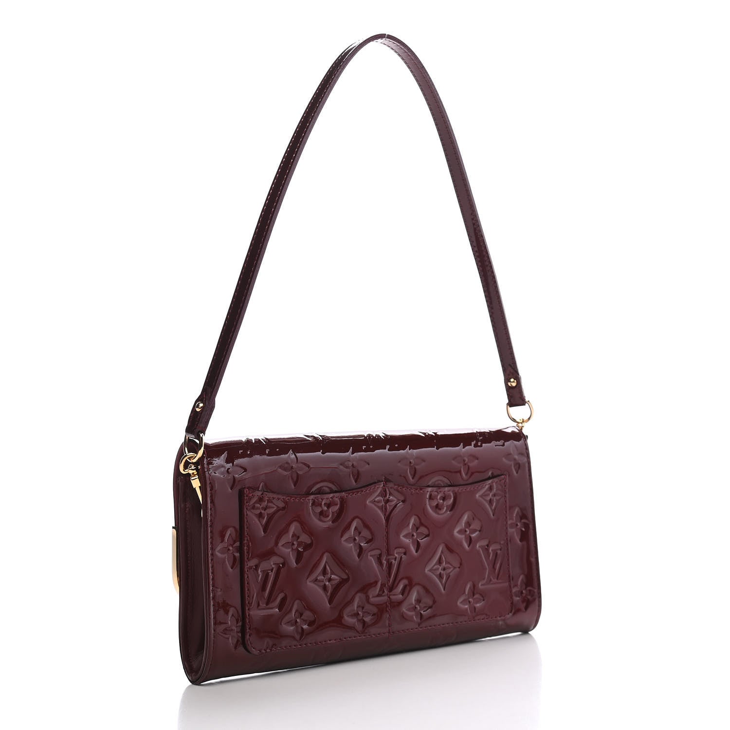 Louis Vuitton Vernis Rossmore MM Rouge Fauviste 3 of 8