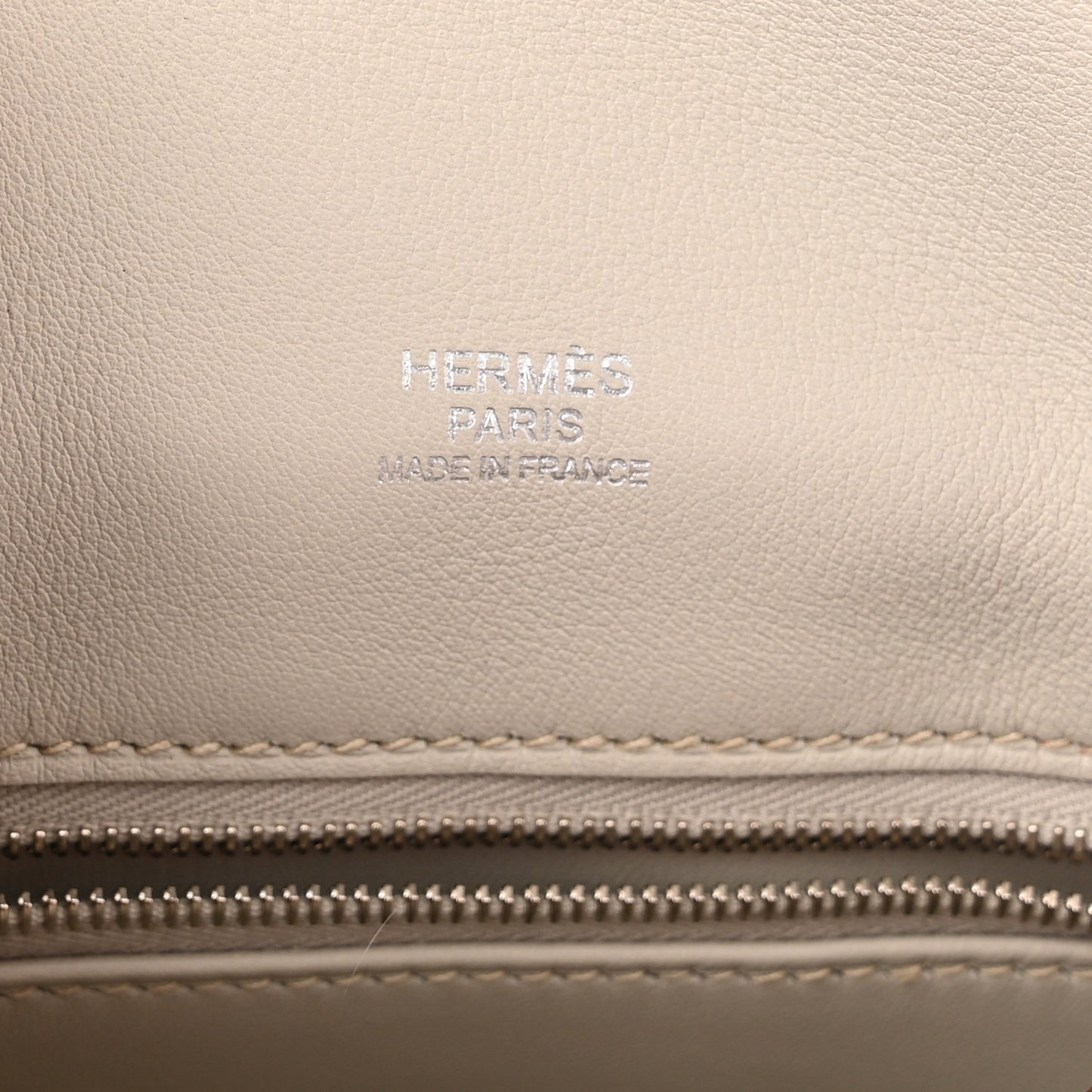 Veau Swift Mini Sac Berline Casaque Gris Perle