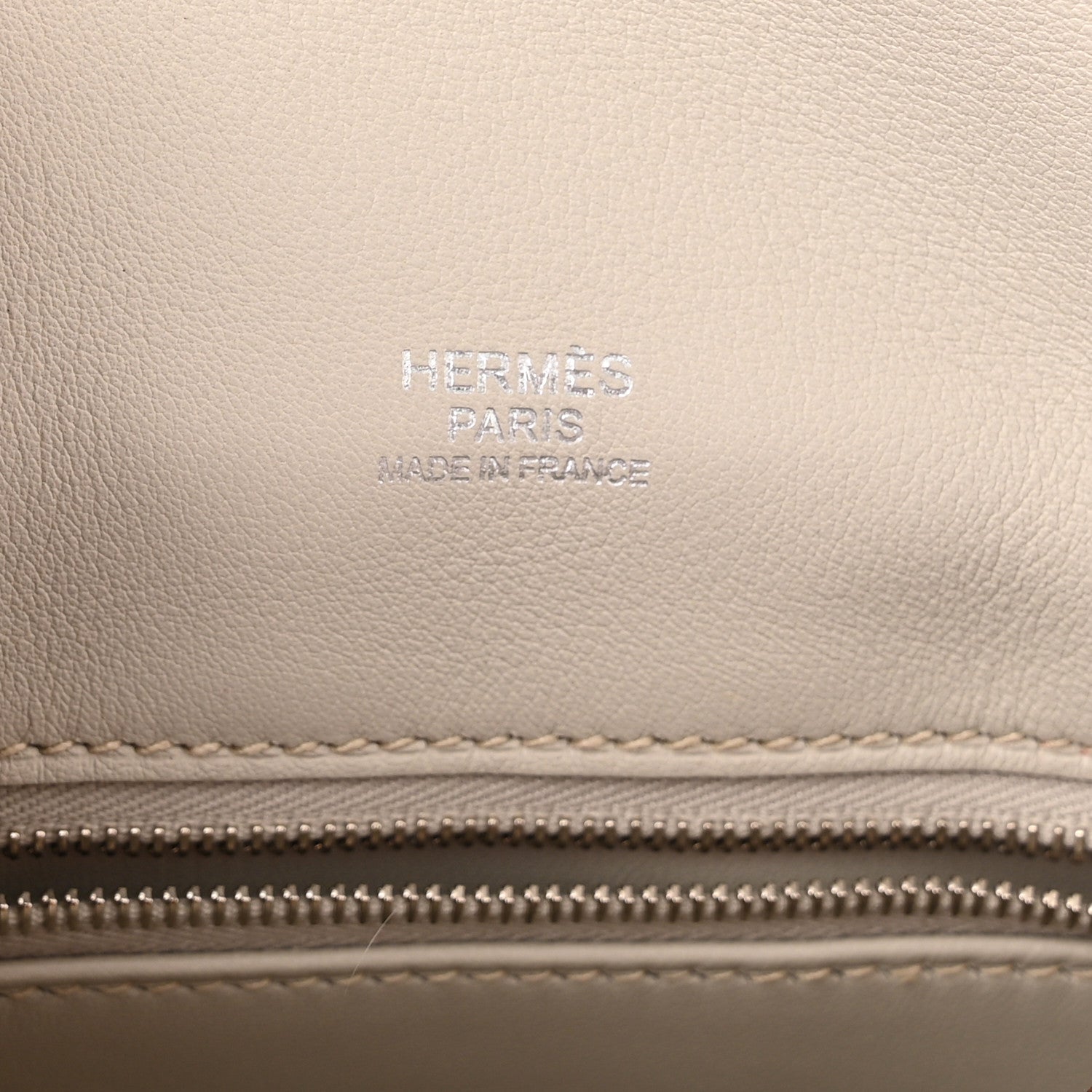 Hermes Veau Swift Mini Sac Berline Casaque Gris Perle 6 of 10