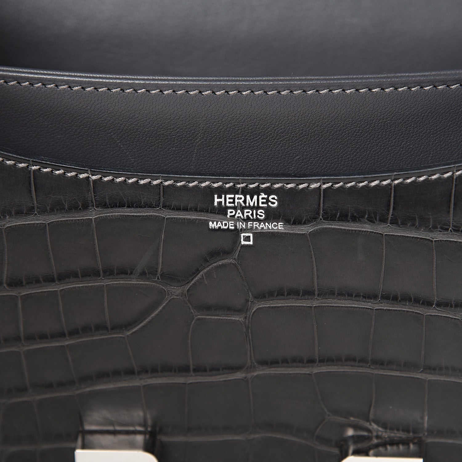 Hermes Matte Alligator Constance 24 Graphite 5 of 24