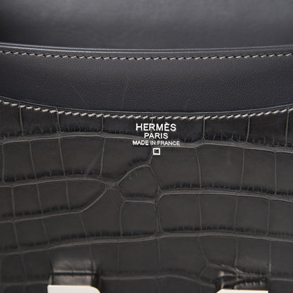 Hermes Matte Alligator Constance 24 Graphite 5 of 24