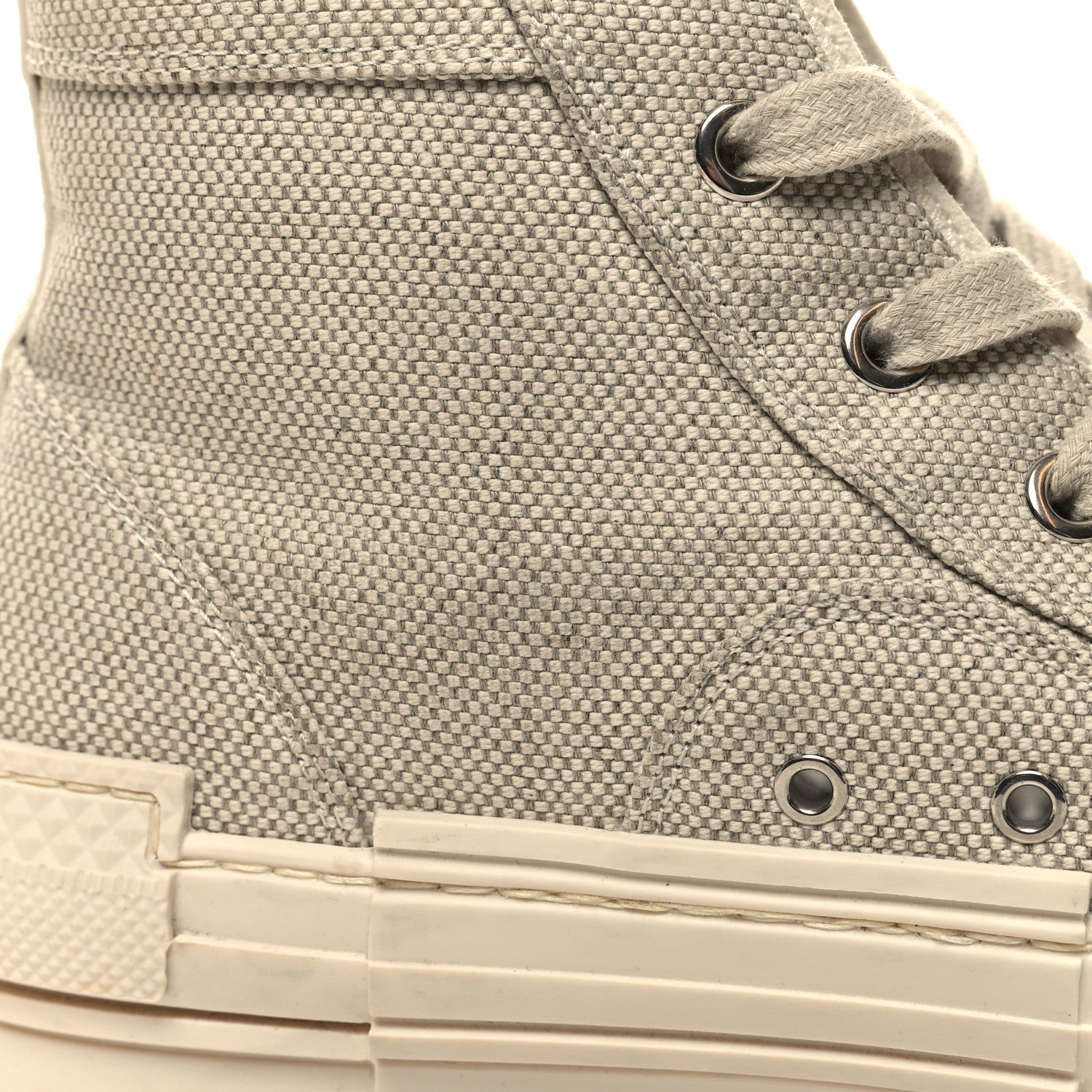 Christian Dior x CACTUS JACK Canvas Mens B23 High Top Sneakers 39 Cream Coffee 10 of 11