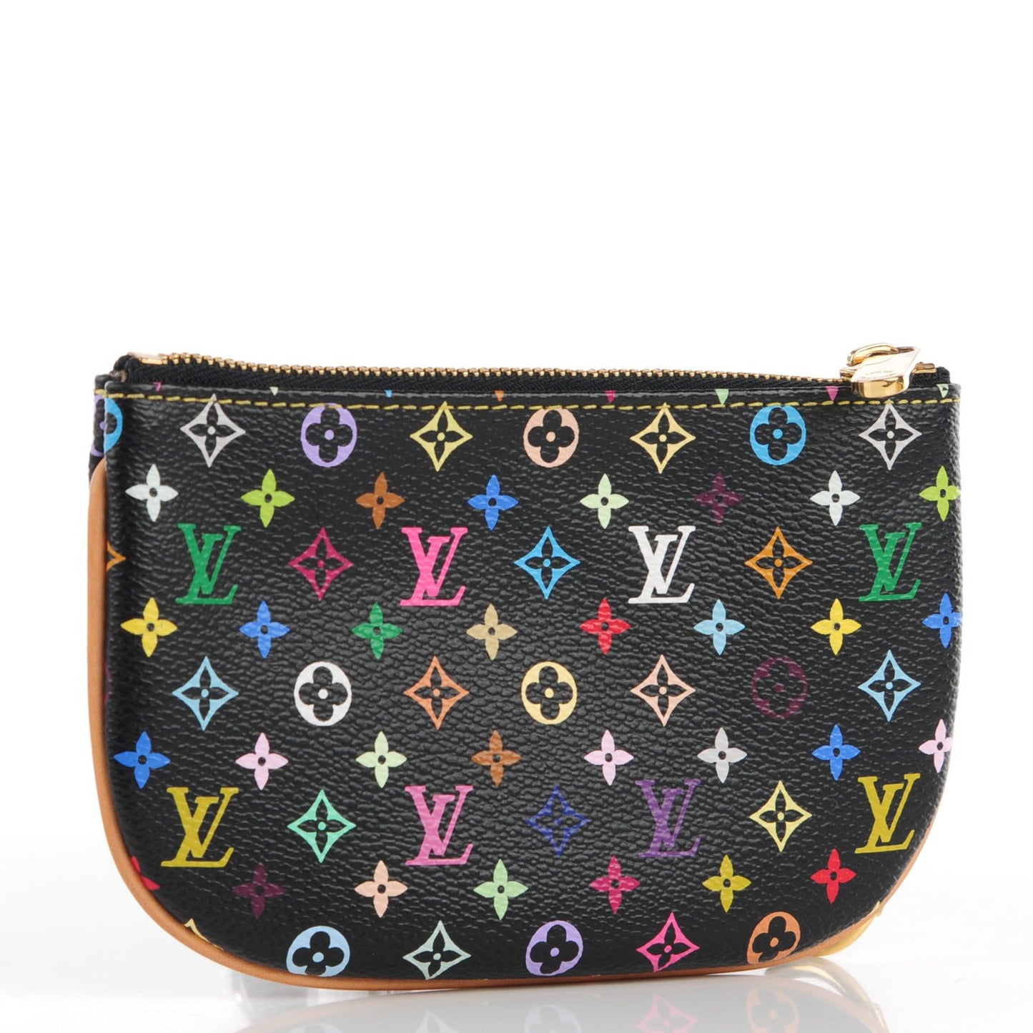 Monogram Multicolor Pochette Plate MM Black