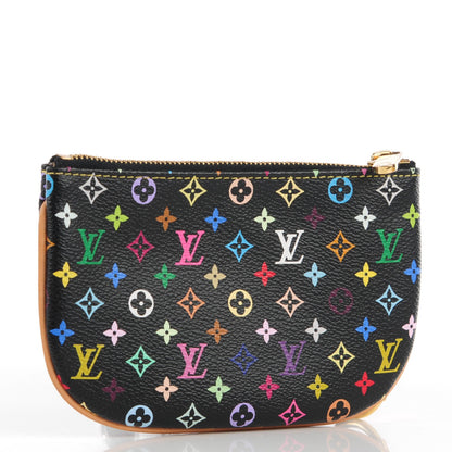 Louis Vuitton Monogram Multicolor Pochette Plate MM Black 3 of 8