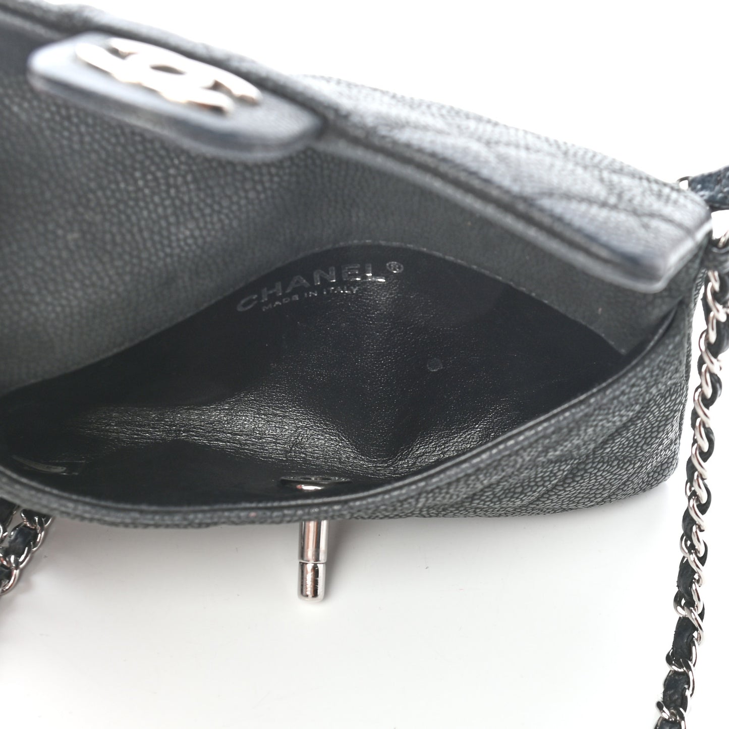 Caviar Quilted Crossbody Bag Black