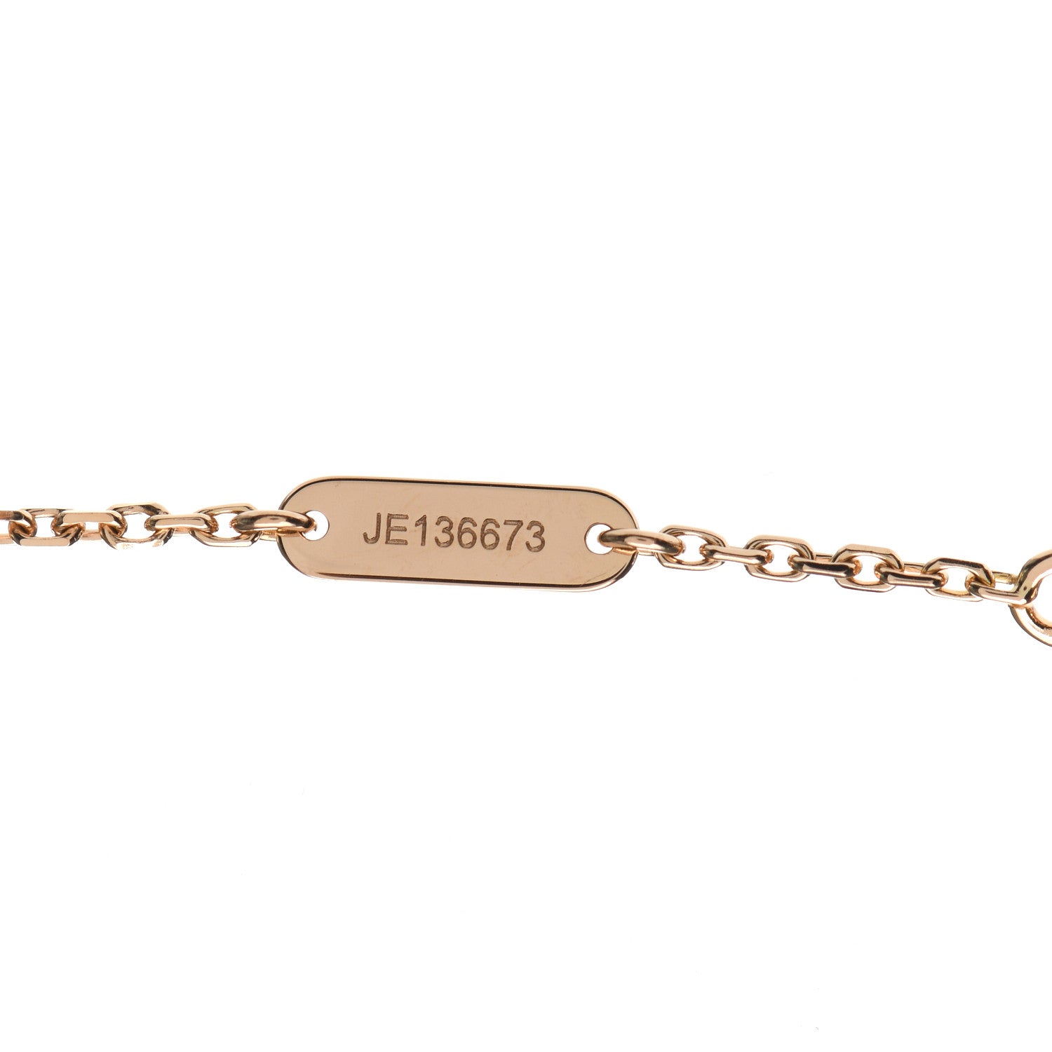 Van Cleef & Arpels 18K Rose Gold Diamond Grey Mother of Pearl Vintage Alhambra Pendant Necklace 5 of 8