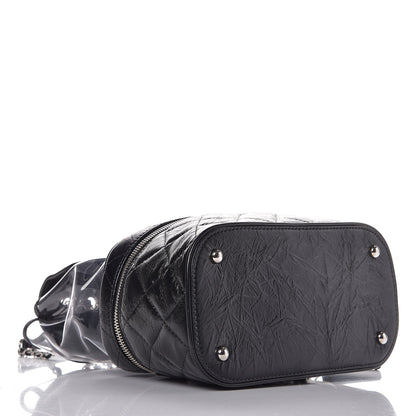 Chanel Crumpled Calfskin PVC Quilted Backpack Black 4 of 8