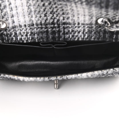 Chanel Tweed East West Flap Black White 5 of 11