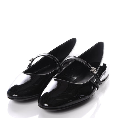 Louis Vuitton Patent Uniformes Ballet Flats 37.5 Black 2 of 8