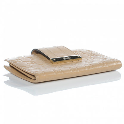 Gucci Guccissima Ladies Web Long Wallet Beige 4 of 7