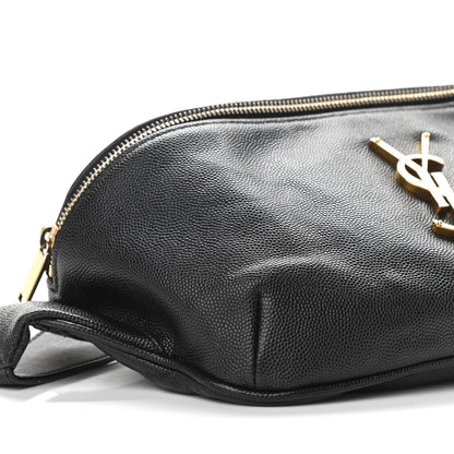 Saint Laurent Grain De Poudre Monogram Belt Bag Black 8 of 10