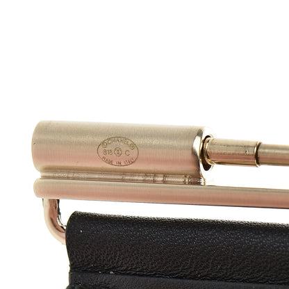 Chanel Calfskin CC Cuff Black Gold 4 of 7