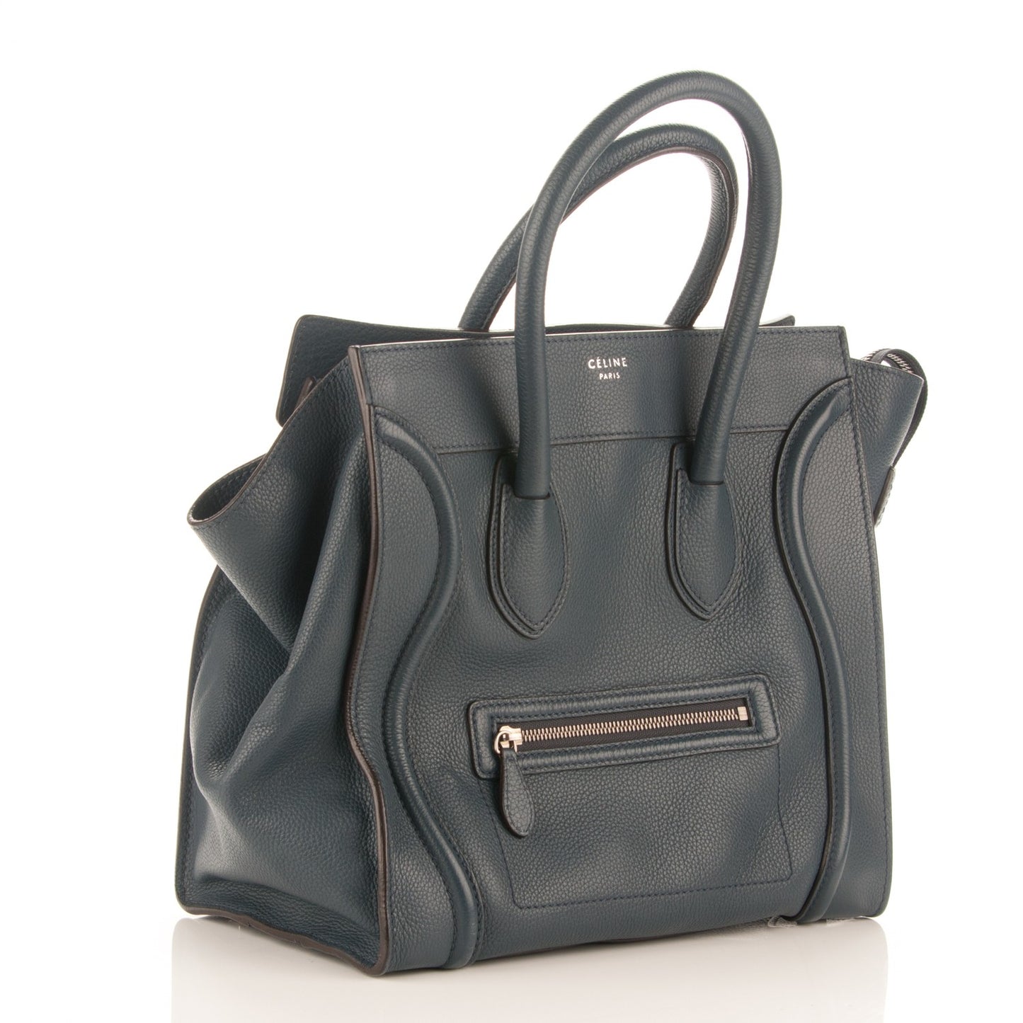 Drummed Calfskin Mini Luggage Orage