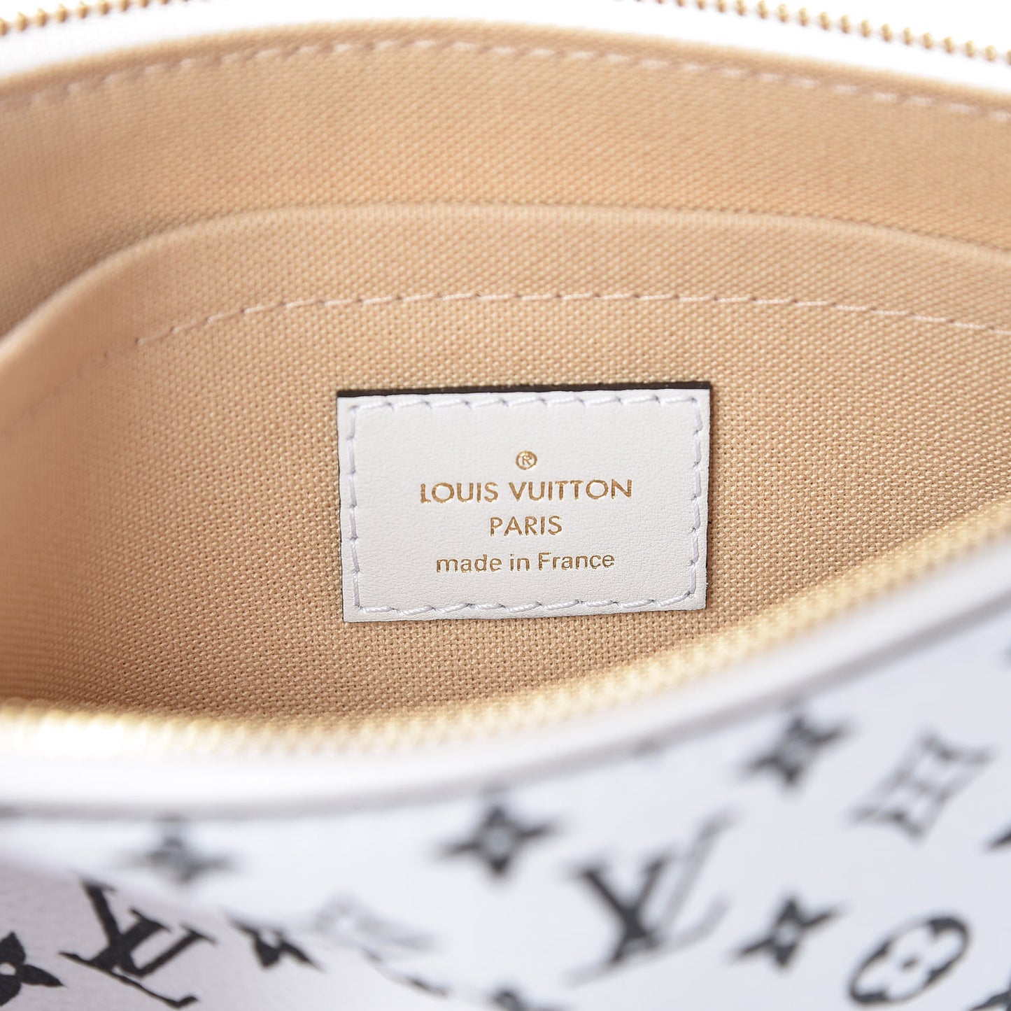 Monogram Giant Neverfull MM GM Pochette White