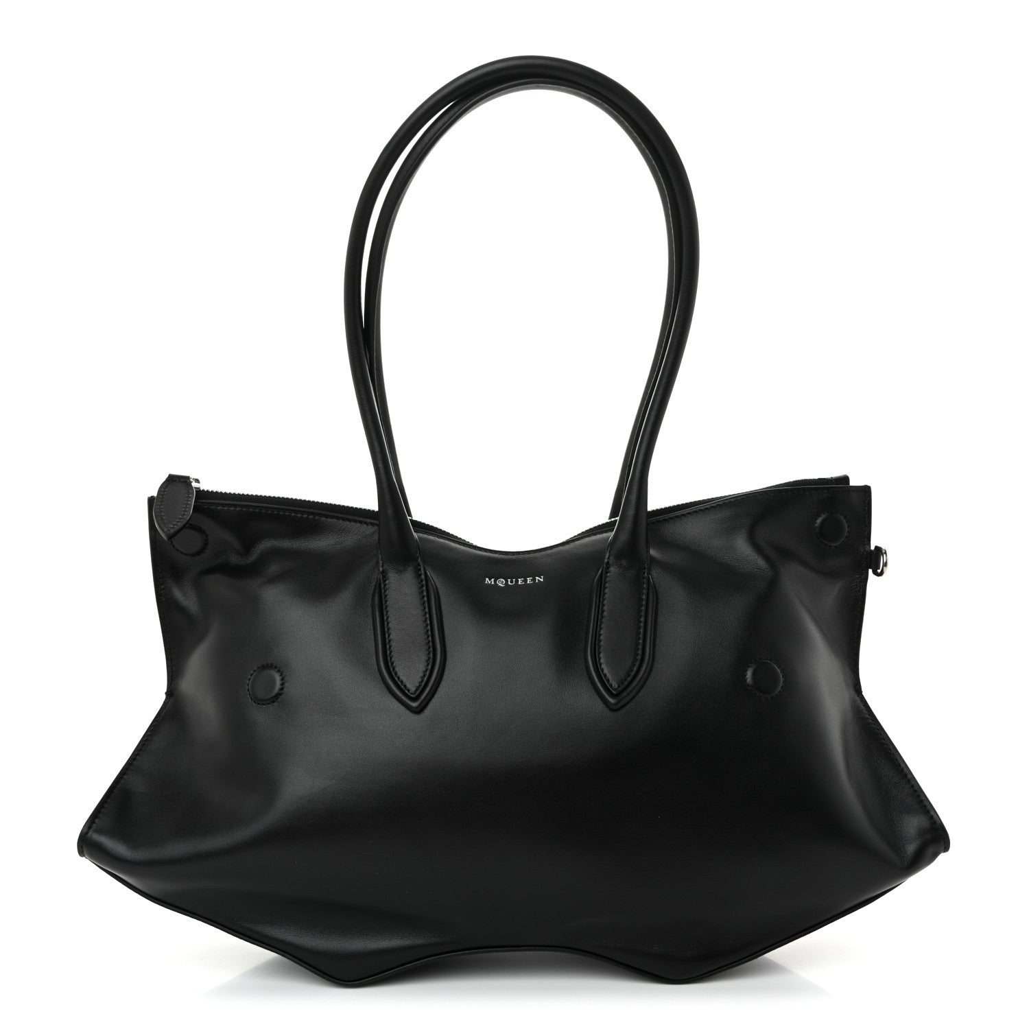 Alexander McQueen Calfskin The Manta Bag Black 1 of 9
