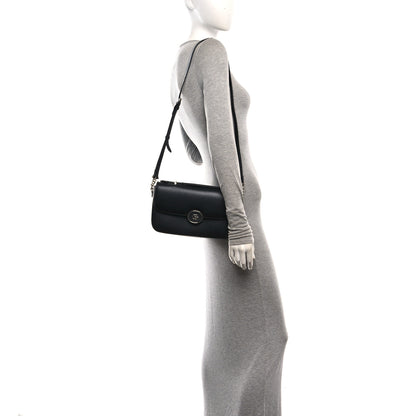 Gucci Senna Calfskin Petite GG Top Handle Shoulder Bag Black 2 of 11