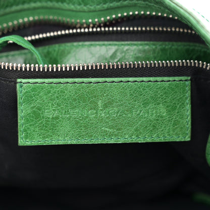 Balenciaga Chevre Satin Giant City Green Floral 9 of 15