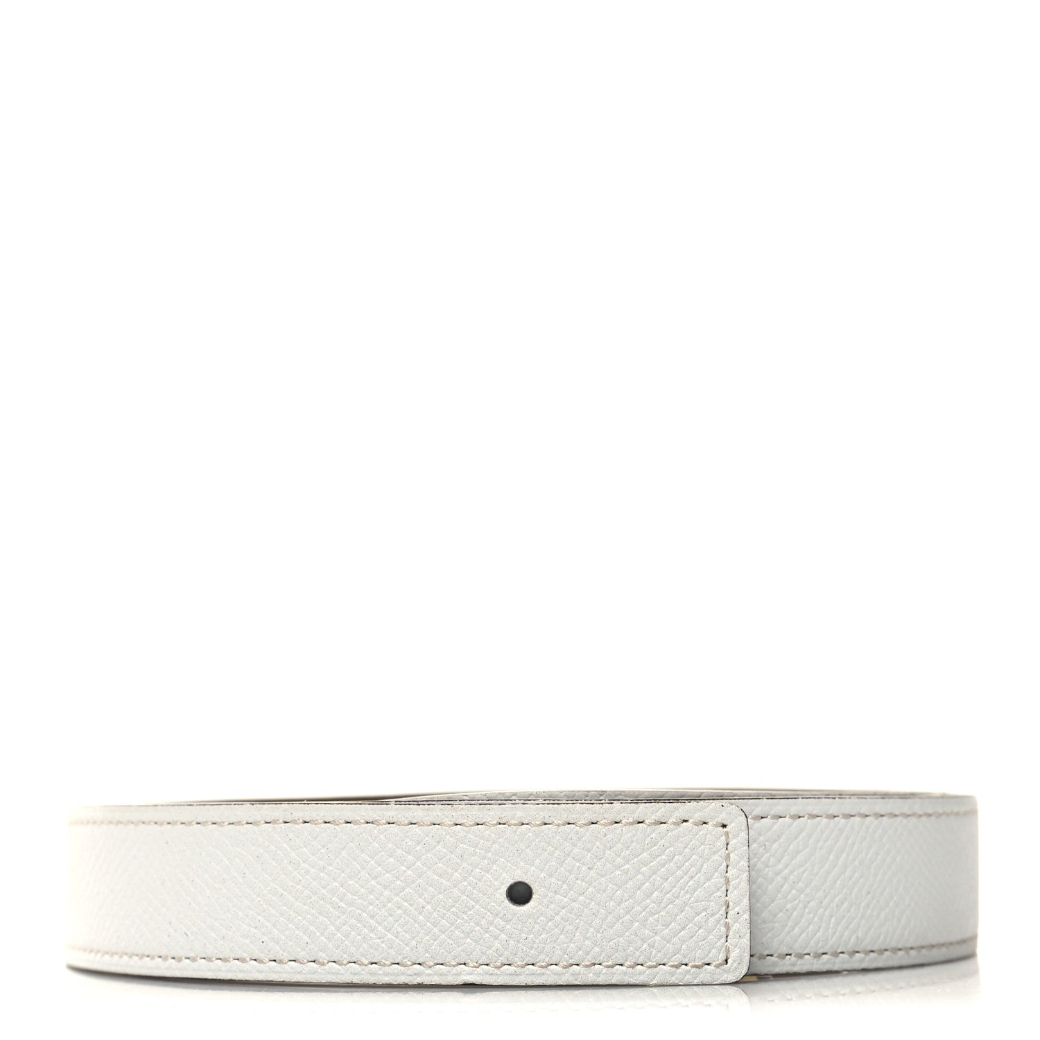 Hermes Epsom 24mm Belt Strap 75 30 White Etoupe 1 of 5