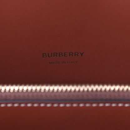 Burberry Calfskin Vintage Check Mini Two Handle Title Bag Black 6 of 9