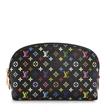 Louis Vuitton Monogram Multicolor Cosmetic Pouch Black Grenade 1 of 10