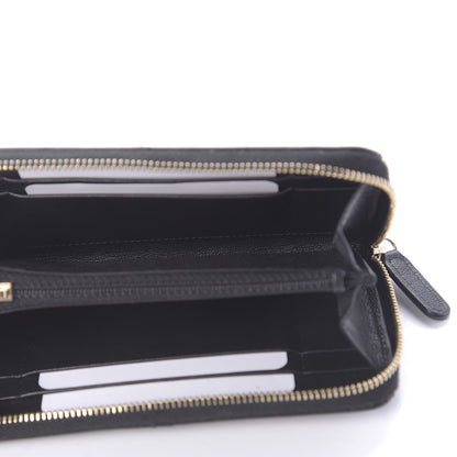 Chanel Lambskin Quilted 19 Zipped Wallet Black 5 of 11