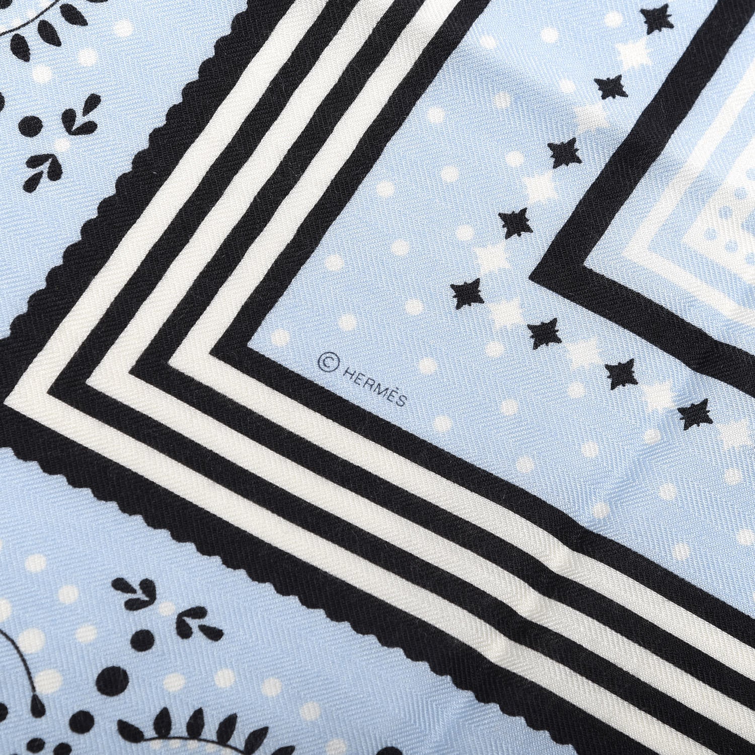 Hermes Cashmere Couvertures Et Tenues Shawl 140 Cile Black White 4 of 4