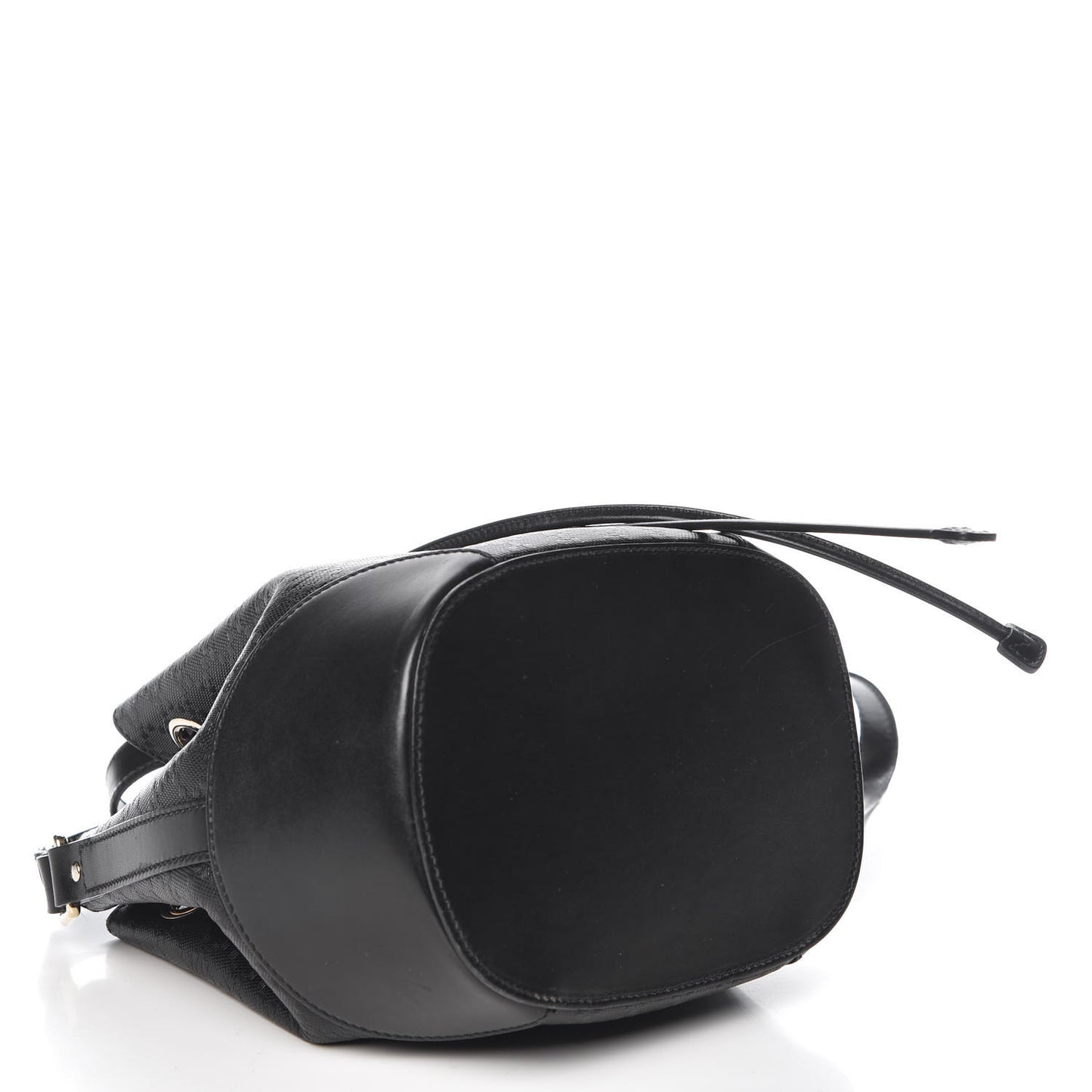 Bright Diamante Small Bucket Bag Black