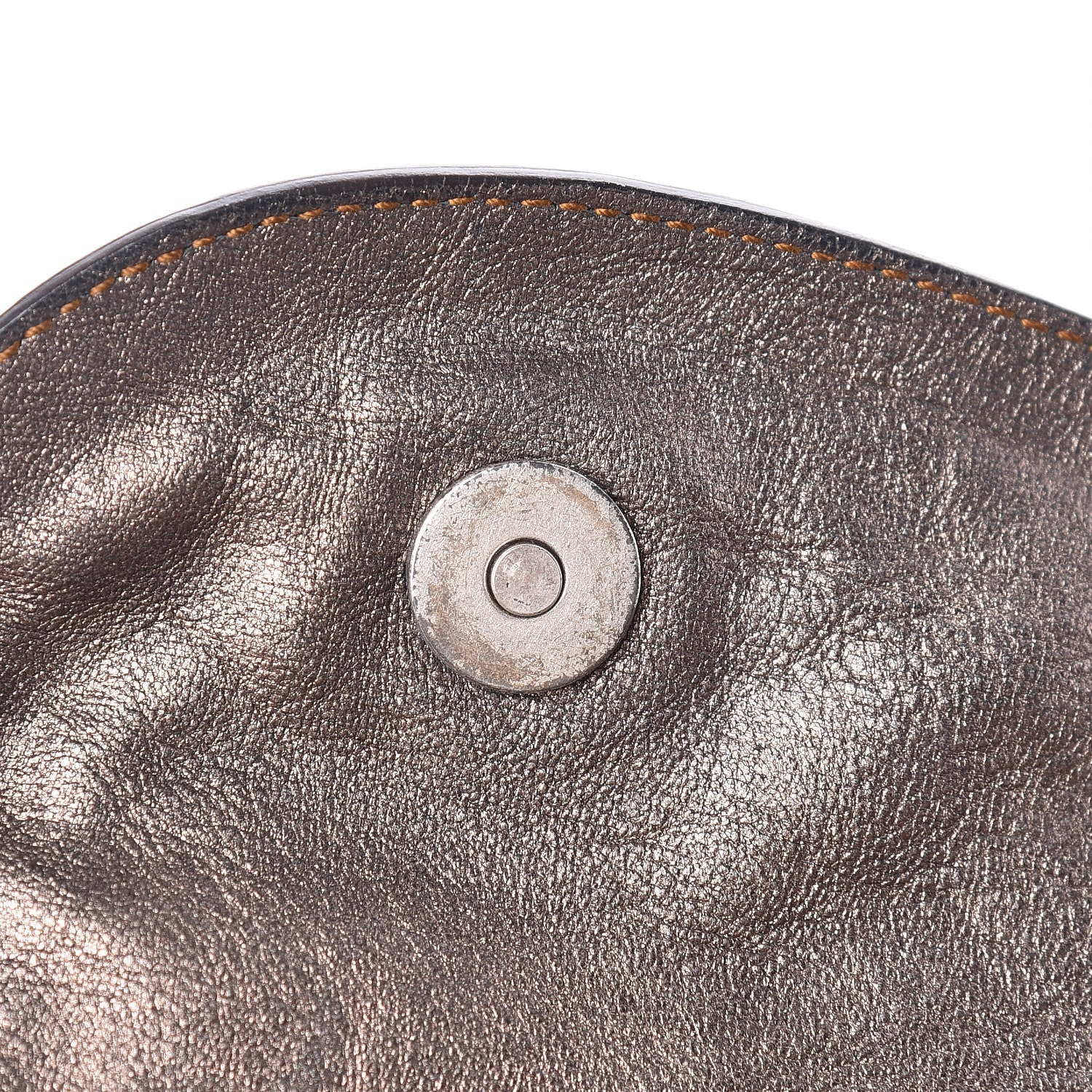 Christian Dior Metallic Calfskin Medium Gaucho Double Saddle Bag Bronze 11 of 11