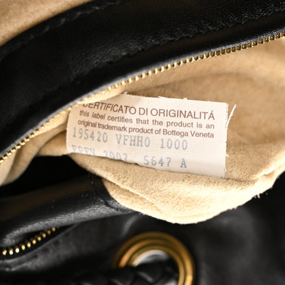 Bottega Veneta Nappa Intrecciato Butterfly Shoulder Bag Black 8 of 11