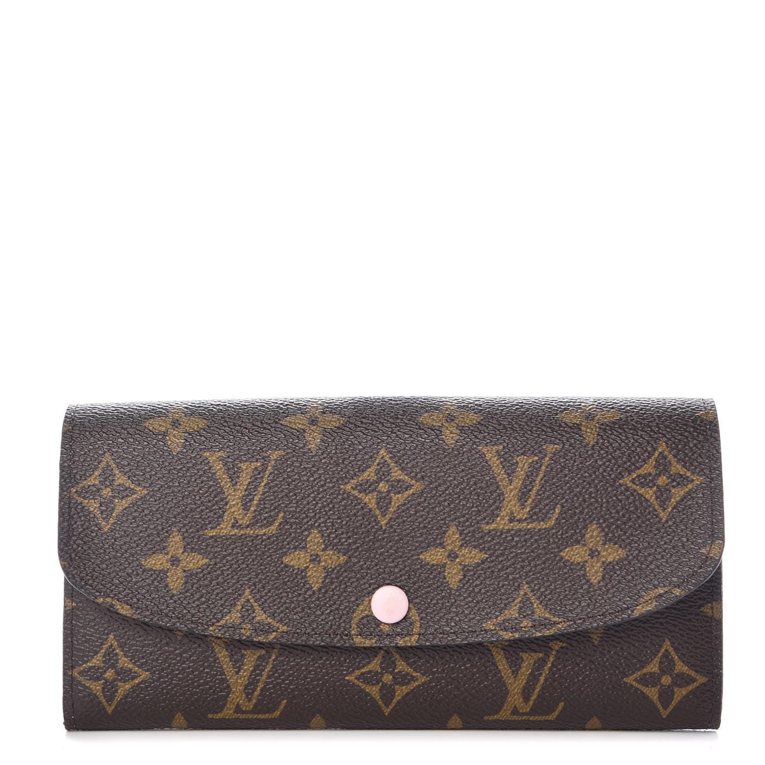 Louis Vuitton Monogram Emilie Wallet Rose Ballerine 1 of 7
