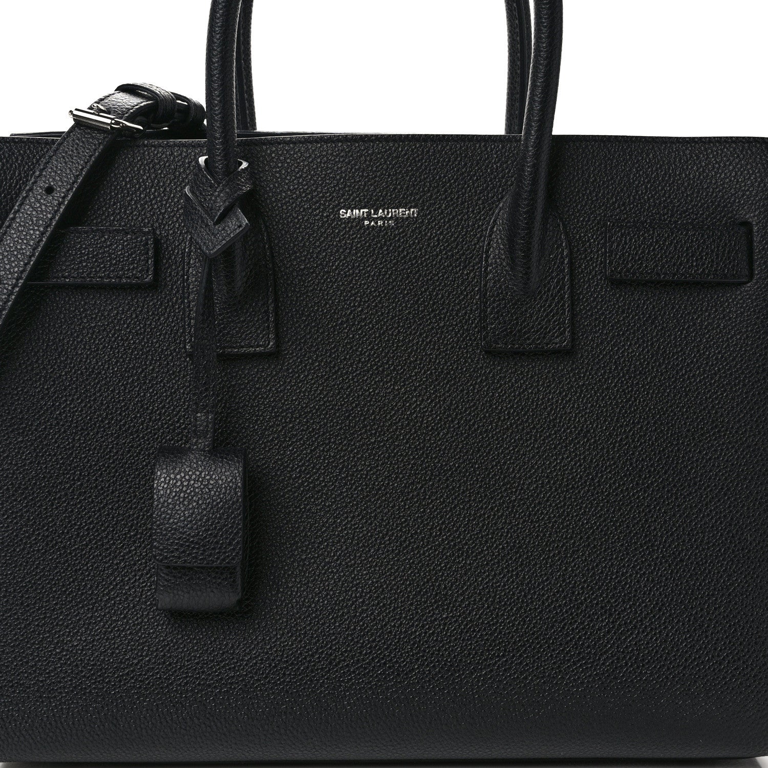 Saint Laurent Grained Calfskin Baby Sac De Jour Black 7 of 13