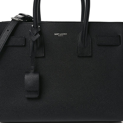 Saint Laurent Grained Calfskin Baby Sac De Jour Black 7 of 13