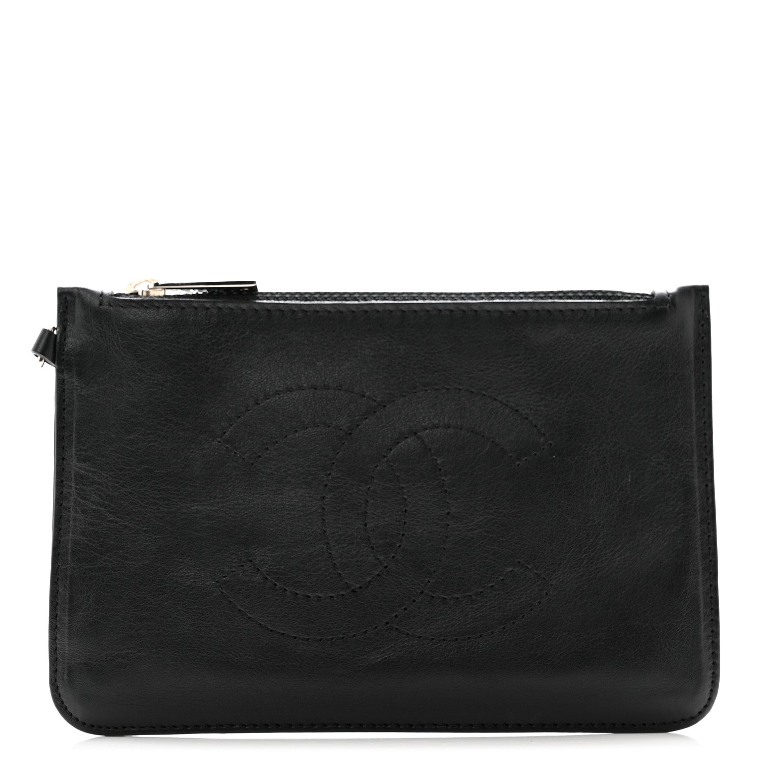 Chanel Calfskin CC Small Cosmetic Case Black 1 of 9