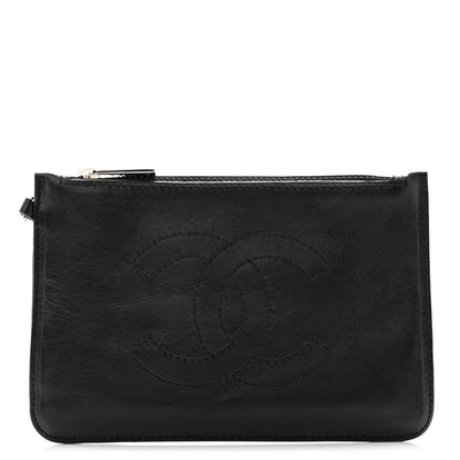 Chanel Calfskin CC Small Cosmetic Case Black 1 of 9