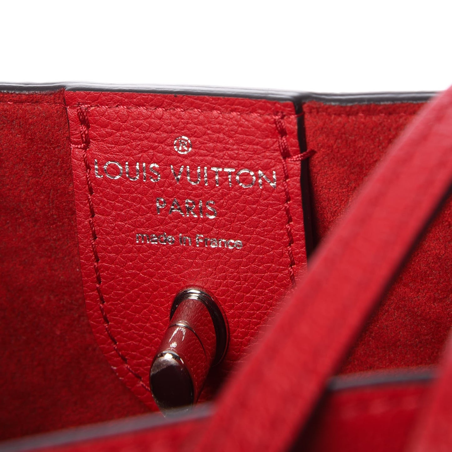 Calfskin Lockme Cabas Rubis